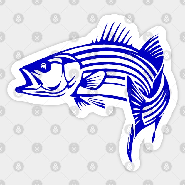 Striped Bass Sticker by  The best hard hat stickers 